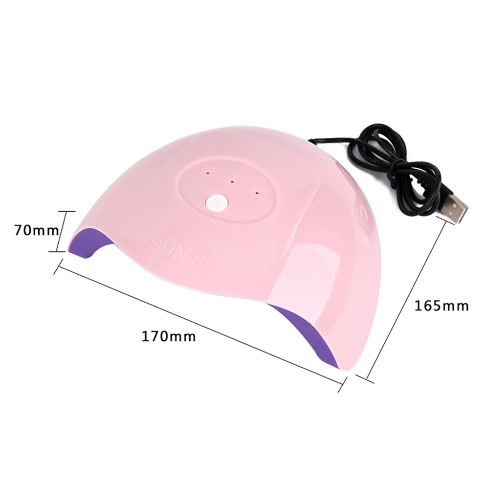 UV LED Nail Lamp 12 Beads, Professional Gel Polish Dryer for Home & Salon