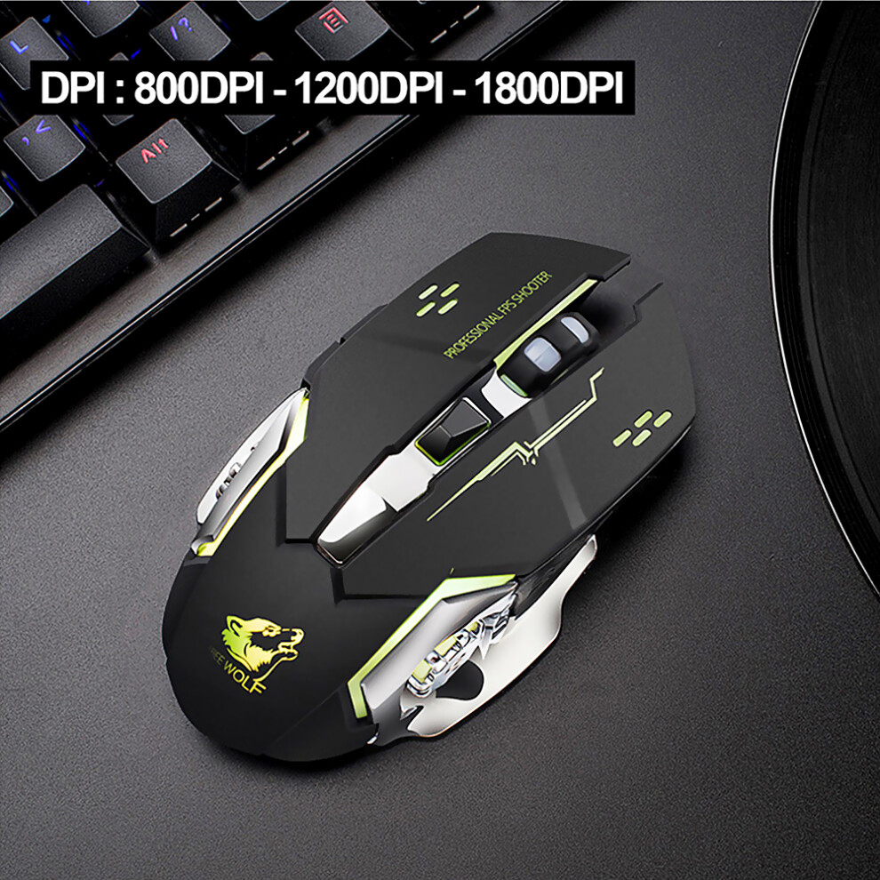 X8 Ergonomic Gaming Mouse 1800Dpi Wireless With Silent Led Backlit 9461332699156