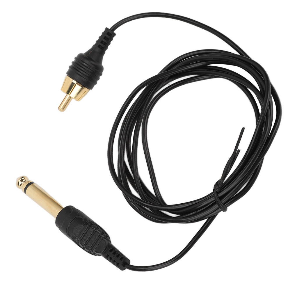 6.2ft TPE RCA Tattoo Clip Cord for Reliable Tattoo Power and Pen Connections