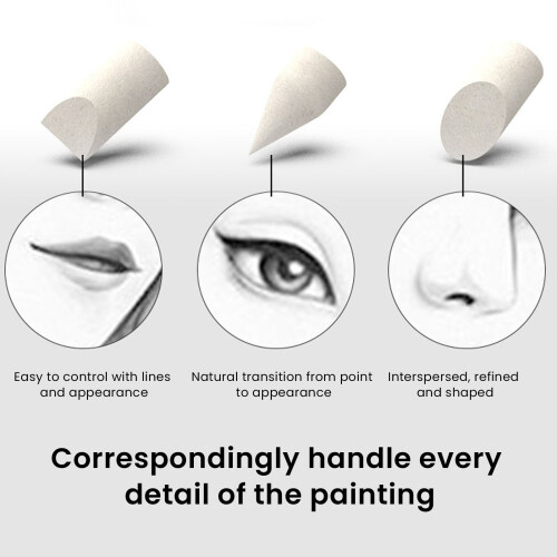 Portable Sketch Rubbing Pen with Interchangeable Heads for Artists 2
