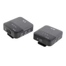 2.4G Wireless Microphone Set Black – 300mAh, Omnidirectional Condenser