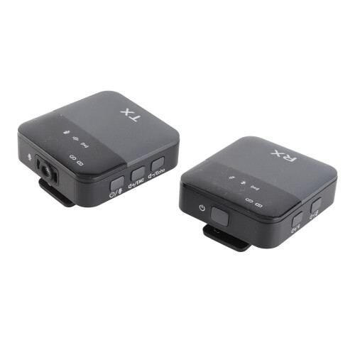 2.4G Wireless Microphone Set Black – 300mAh, Omnidirectional Condenser