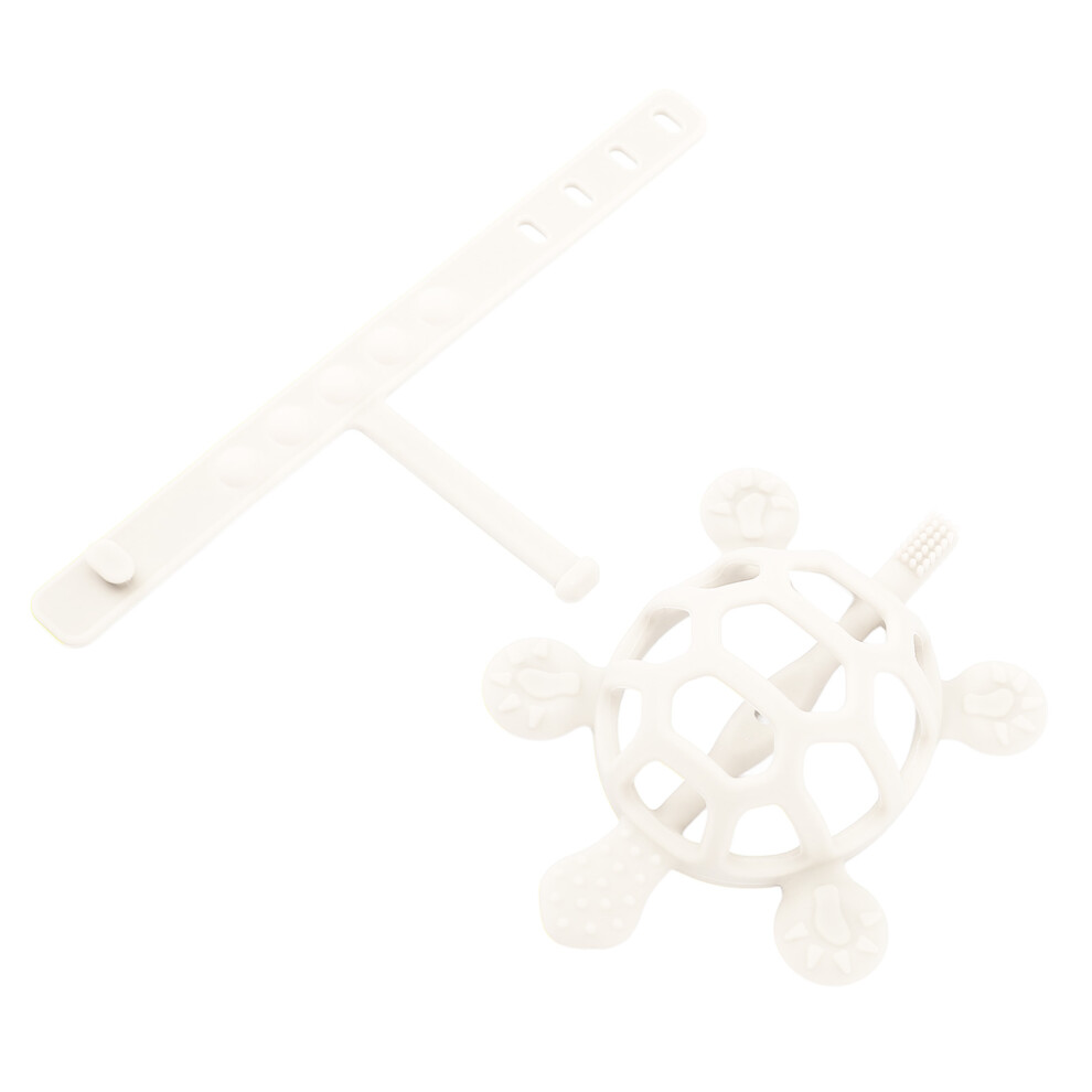 Cartoon Turtle Teether - Bpa Free Silicone & Safe For Babies Beige