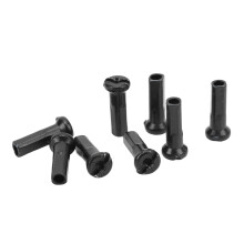 80pcs 14mm Black Iron Spoke Nipples for 14G Mountain Road Bikes
