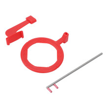Kit de posicionador de película de rayos X dental rojo portátil