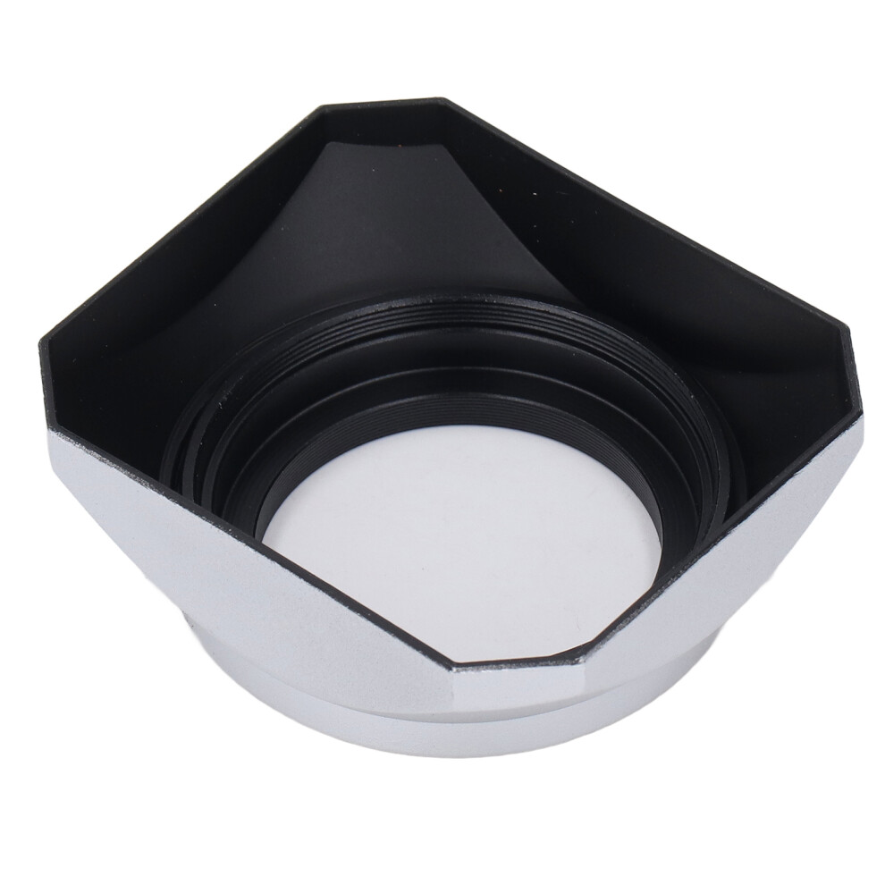 Lens Hood Retro Square 40.5Mm, 49Mm Front Silver 8351332710184