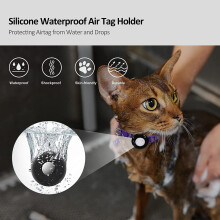 2 piezas de collar para gatos con campana reflectante de nylon azul de 15 g