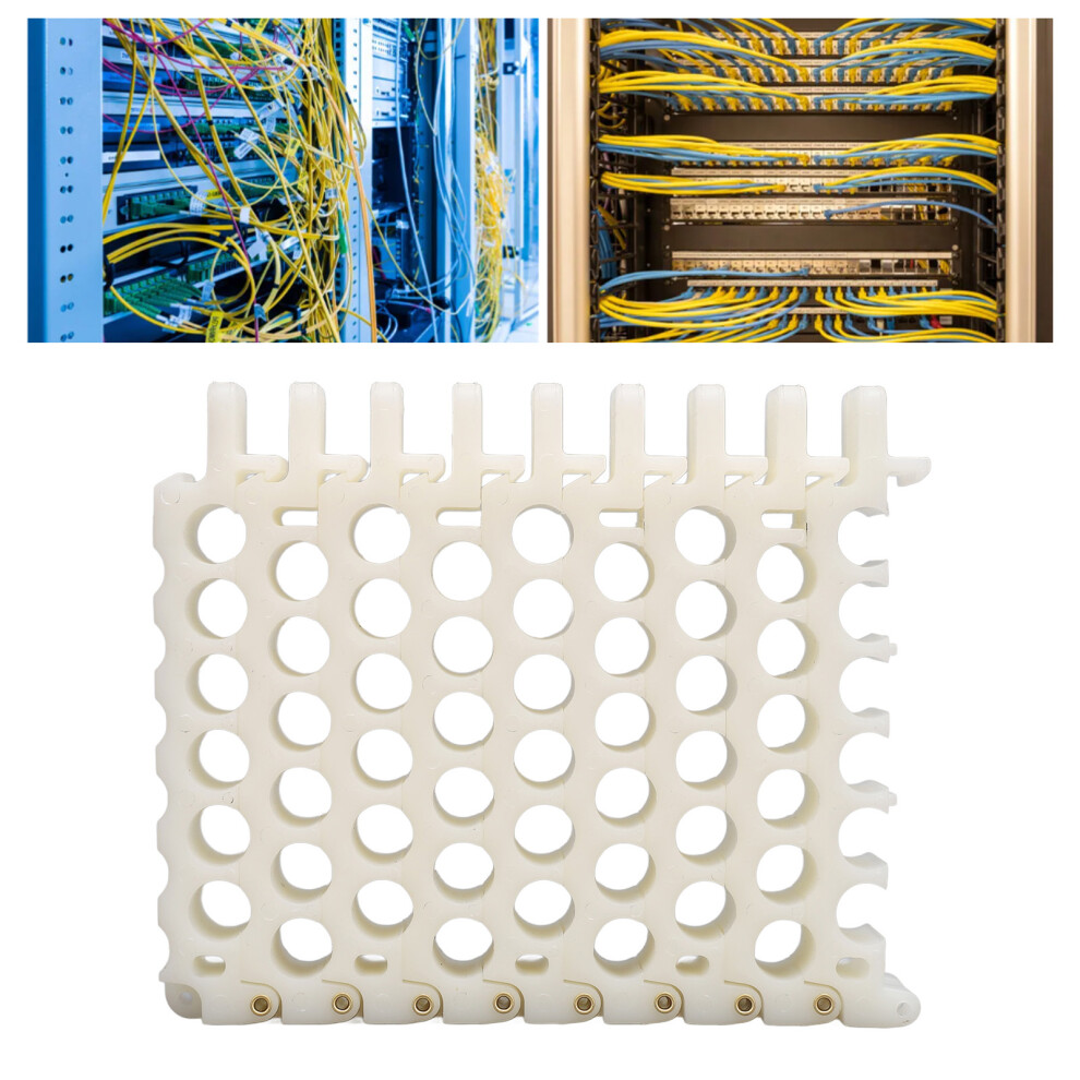 Cable Dresser 9Mm Hole Organizer For Cat5/Cat6/Cat7 Cables 8421332713673
