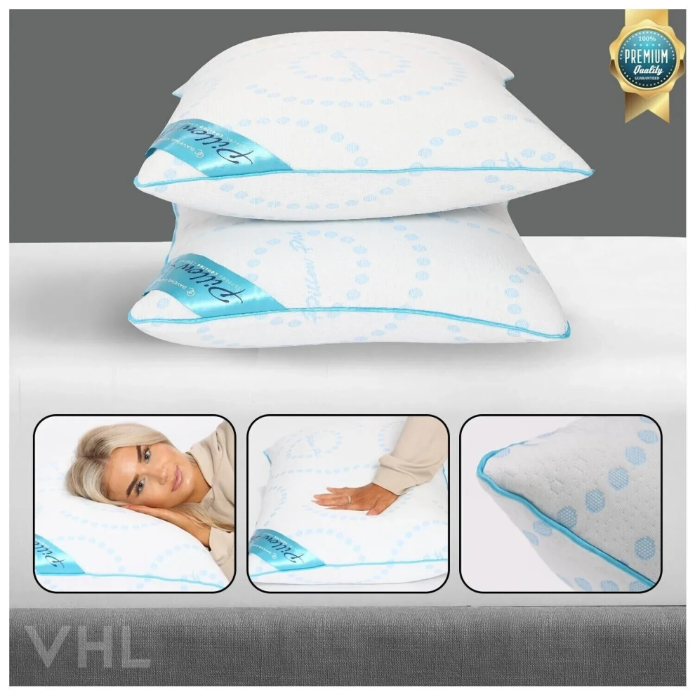 Memory Foam Gel Pillow Orthopedic Cooling Pillow Neck Back Support Acebazaar Limited
