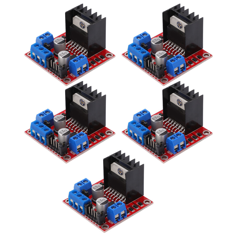 5Pcs L298n Motor Driver Module Dual H Bridge For Stepper Motors Excellent Abs Material 3501332719242