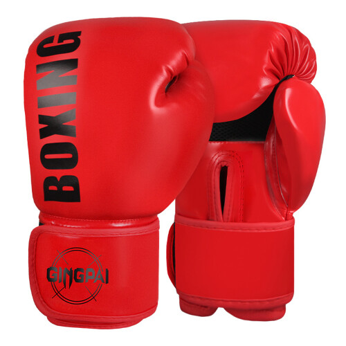 PU-Boxhandschuhe 12oz Schwarz-Gold, langlebig 2