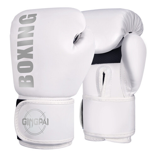 Kickboxing-Trainingshandschuhe PU 6oz-12oz, Schwarz/Gold 2