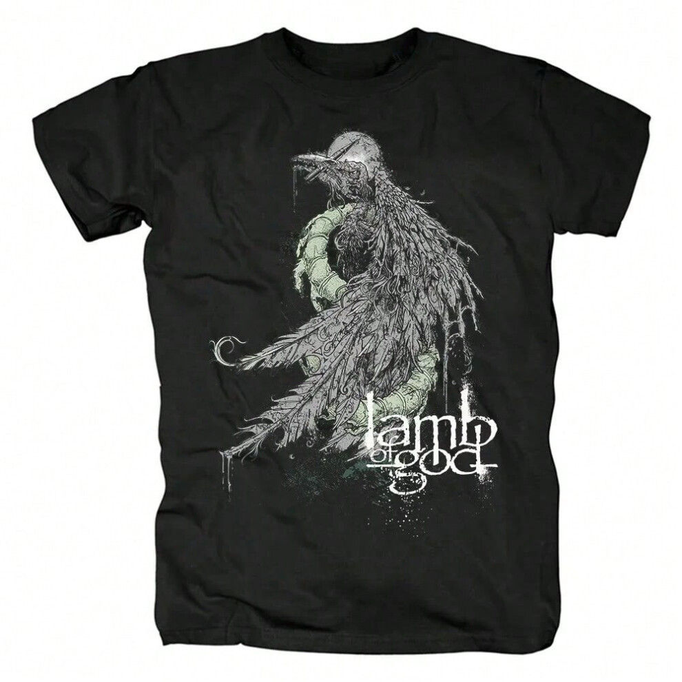 (15, XL) Lamb of God Heavy Mental Band T-shirt Mens  Cotton Tshirt Su-image-OPC-PJBKM6P-NEW