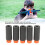High Performance 100pcs EVA Darts - Universal Short Toy Soft Shots Black 6