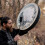 Shamanic Drum 25cm Round Tree Pattern Polyester Sheepskin Vintage Instrument 8