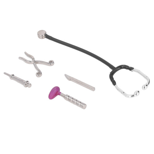 5 Stück Mini-Legierungs-Modelle 1:12 Stethoskop-Set 2