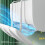 Deflector de bafle de PP AC ajustable 52-85cm 17.5cm 4