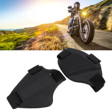 2 piezas de plantilla antideslizante de PVC para botas de moto, talla única