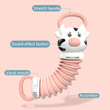 Cartoon Cut Cow Kids Accordion Musical Toy 31*11cm for Ages 3+