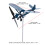 Girouette d'avion 29/32/30 cm bleu 410 g 2