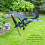 Girouette d'avion 29/32/30 cm bleu 410 g 7