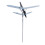 Girouette d'avion 29/32/30 cm bleu 410 g 11