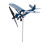 Girouette d'avion 29/32/30 cm bleu 410 g 16