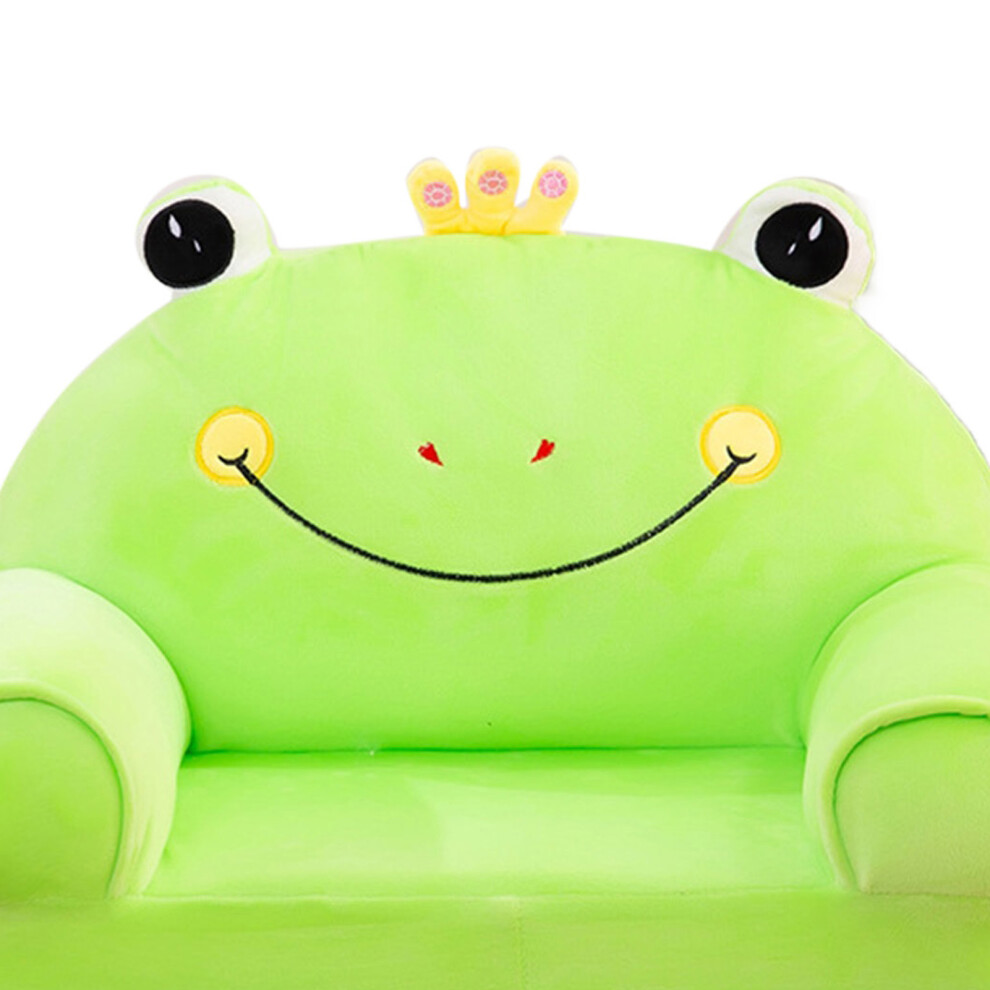 Foldable Kids Sofa Plush Soft Cartoon Couch Bed Frog 3 Layers for Boys Girls-image-OPC-PJBKRVQ-NEW