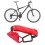 Candado de cable telescópico K2N Password Rojo 7.8oz Bicicleta 9