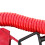 Candado de cable telescópico K2N Password Rojo 7.8oz Bicicleta 5