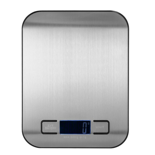 Mini-Digitale Küchenwaage 5 kg / 11 lb, schwarzer Sockel 1
