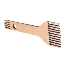 Durable Beech Wood Double Ended Loom Comb for Knot-Free Macrame
