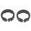 2 Stück Lock-On-Klemmen 22,2 mm Schwarze Lenkergriffe 14