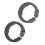 2 Stück Lock-On-Klemmen 22,2 mm Schwarze Lenkergriffe 11