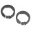 2 Stück Lock-On-Klemmen 22,2 mm Schwarze Lenkergriffe 1