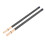 Percussion Accessory Set: 2Pcs Bamboo Drumstick & Brush in Black 7