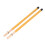 2Pcs Bamboo Drum Brush Mallet Set for Percussion Instruments Yellow 13