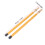 2Pcs Bamboo Drum Brush Mallet Set for Percussion Instruments Yellow 11