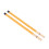 2Pcs Bamboo Drum Brush Mallet Set for Percussion Instruments Yellow 10