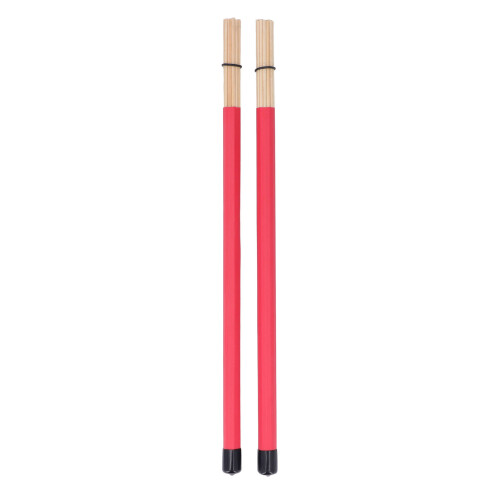 Red Bamboo Percussion Tool Set: 2Pcs Drumstick Brush & Mallet