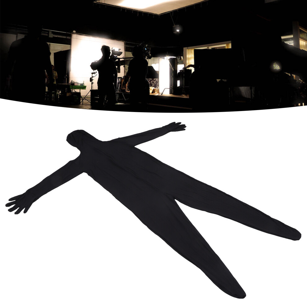 Photography Chromakey Bodysuit Full Body Stretch Fabric Costume 170Cm Black 9381332739815