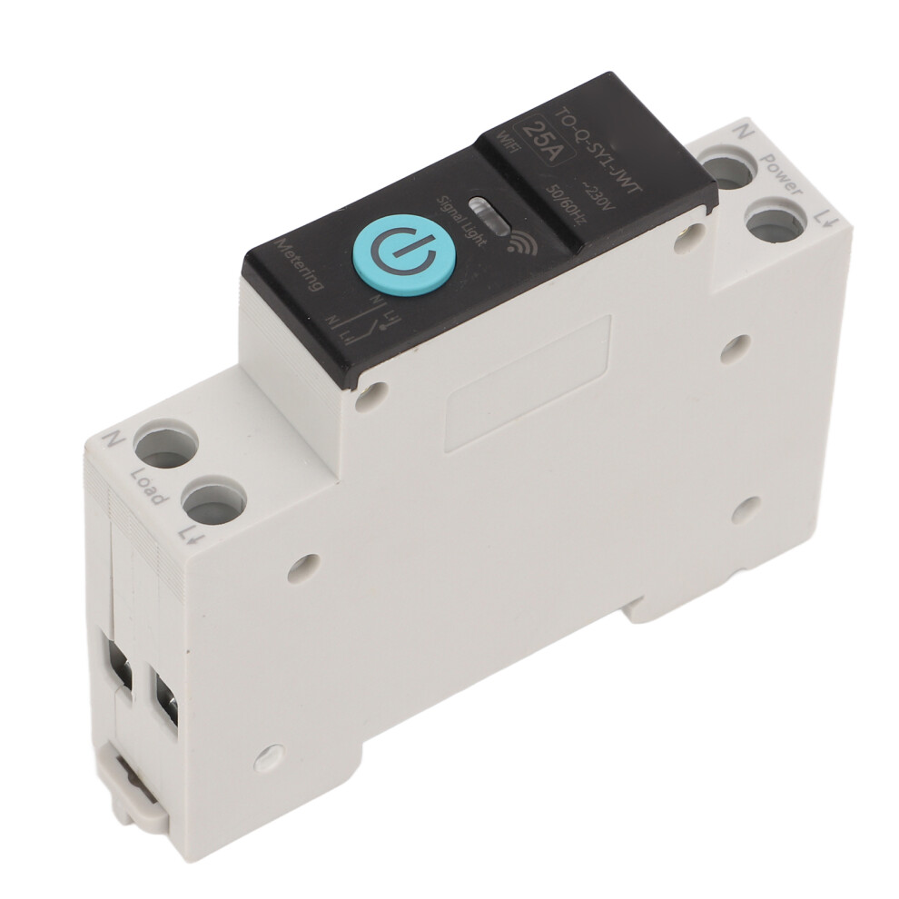 Wifi 25A Smart Switch For Circuit Breaker Din Rail Remote Control & 3 Timings 7891332740428