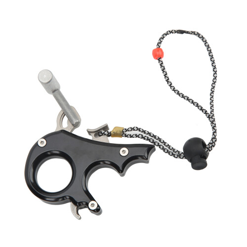 Aluminum Alloy Compound Bow Release Aid 3 Finger Grip Caliper Black