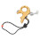 Aluminum Alloy Compound Bow Release Aid, 3-Finger Grip, Adjustable Sensitivity, Gold 12