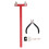 Aluminum Alloy Bow String Nocking Points Pliers Set, Red 2