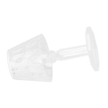 Kristall-Tischlampe Reinweiß 12cmH 6.5cmD, 180mAh