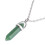 Colgante de cristal hexagonal 4,2 cm/1,65 in verde 11