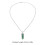 Colgante de cristal hexagonal 4,2 cm/1,65 in verde 3