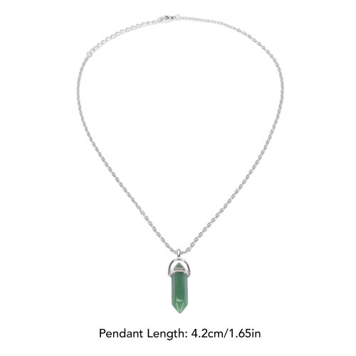 Colgante de cristal hexagonal 4,2 cm/1,65 in verde 2