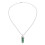 Colgante de cristal hexagonal 4,2 cm/1,65 in verde 2
